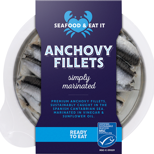 Seafood & Eat It Marinated Anchovy Fillets 100g, Seafood & Eat It
