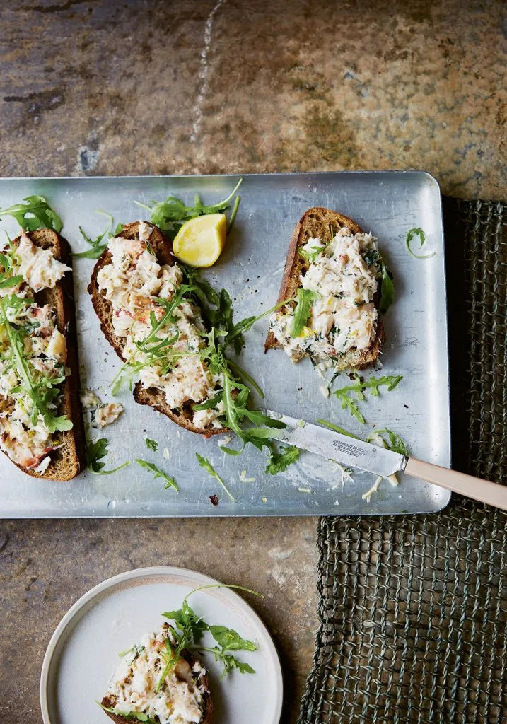 Port Isaac crab, toast and mayo