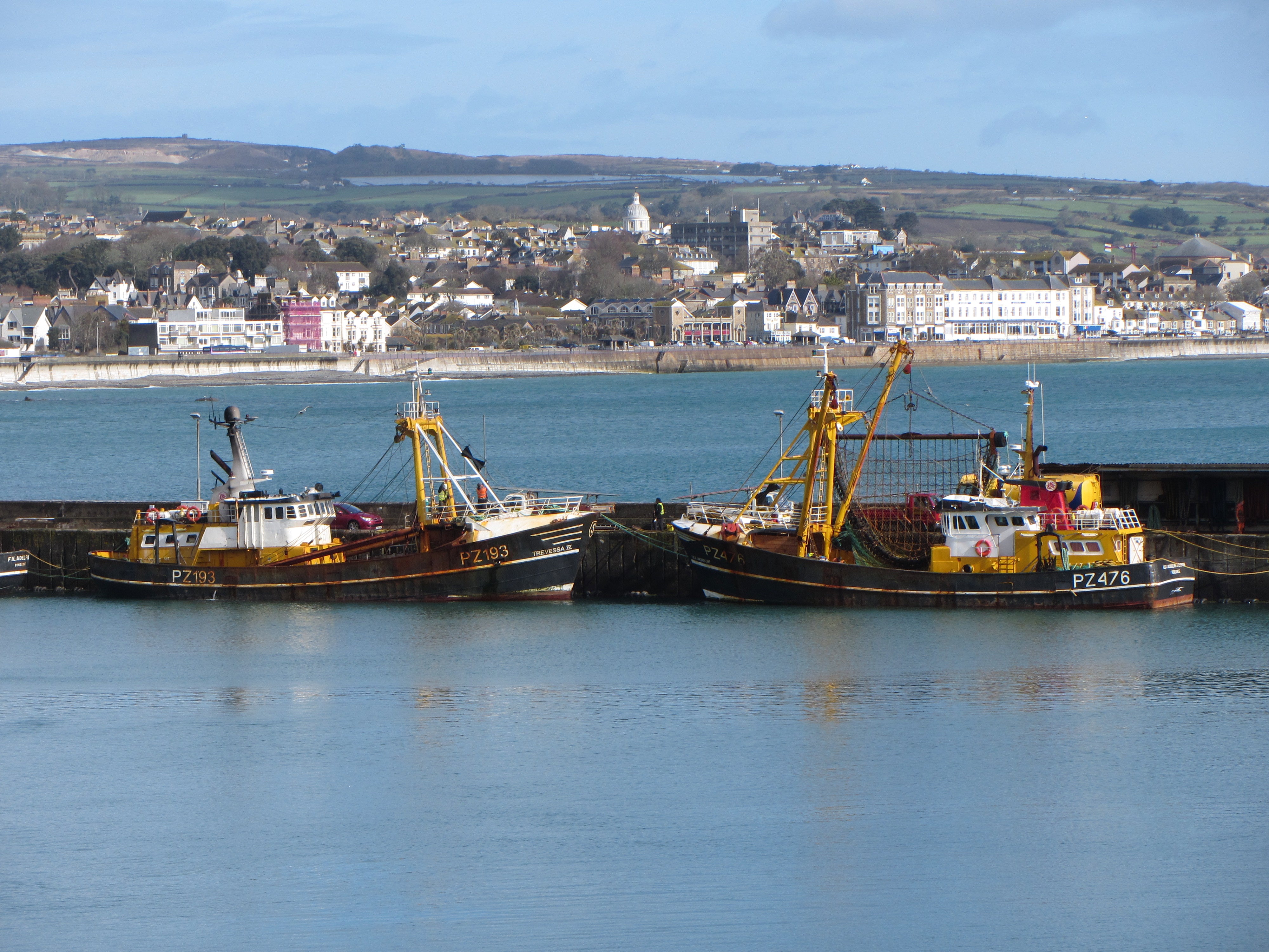 Fishing boats at Newlyn harbour - geograph.org.uk - 5323940.jpg